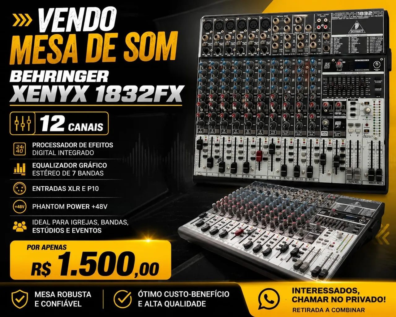 Mesa de som Beringher  - Foto 2