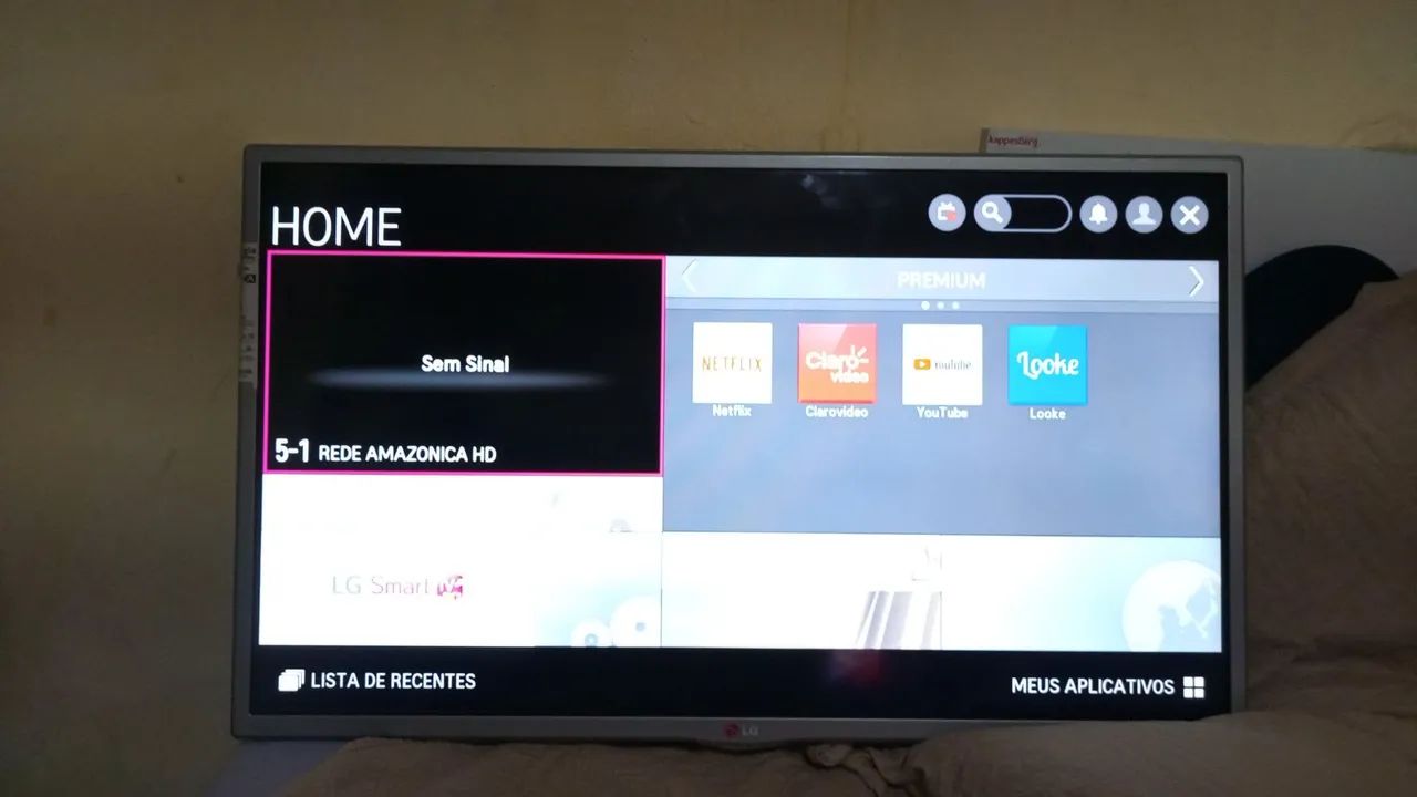 Smartv LG 32 polegadas 400 reais 