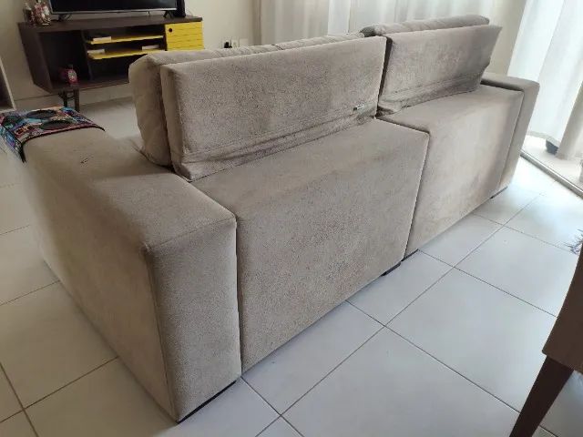 Sofá 2 lugares retrátil reclinável usado  - Foto 5