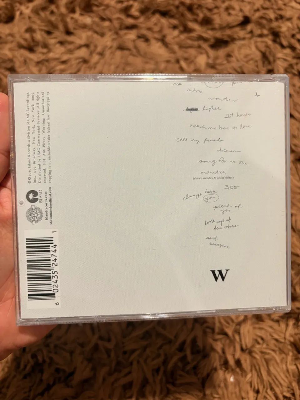 Shawn Mendes Wonder Autografado Signed CD - Foto 2