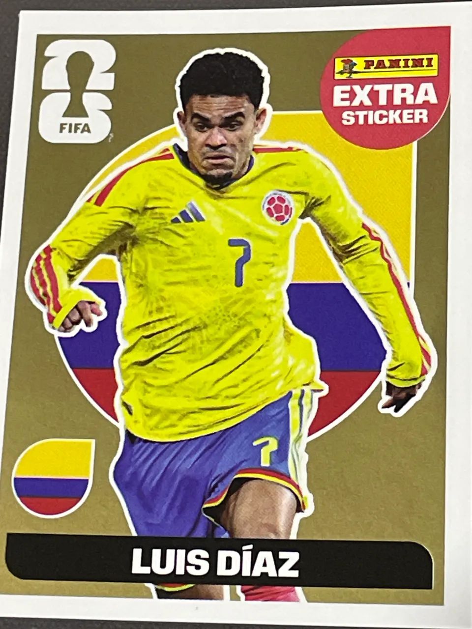 Luis Díaz Extra Sticker Ouro457380518460794880