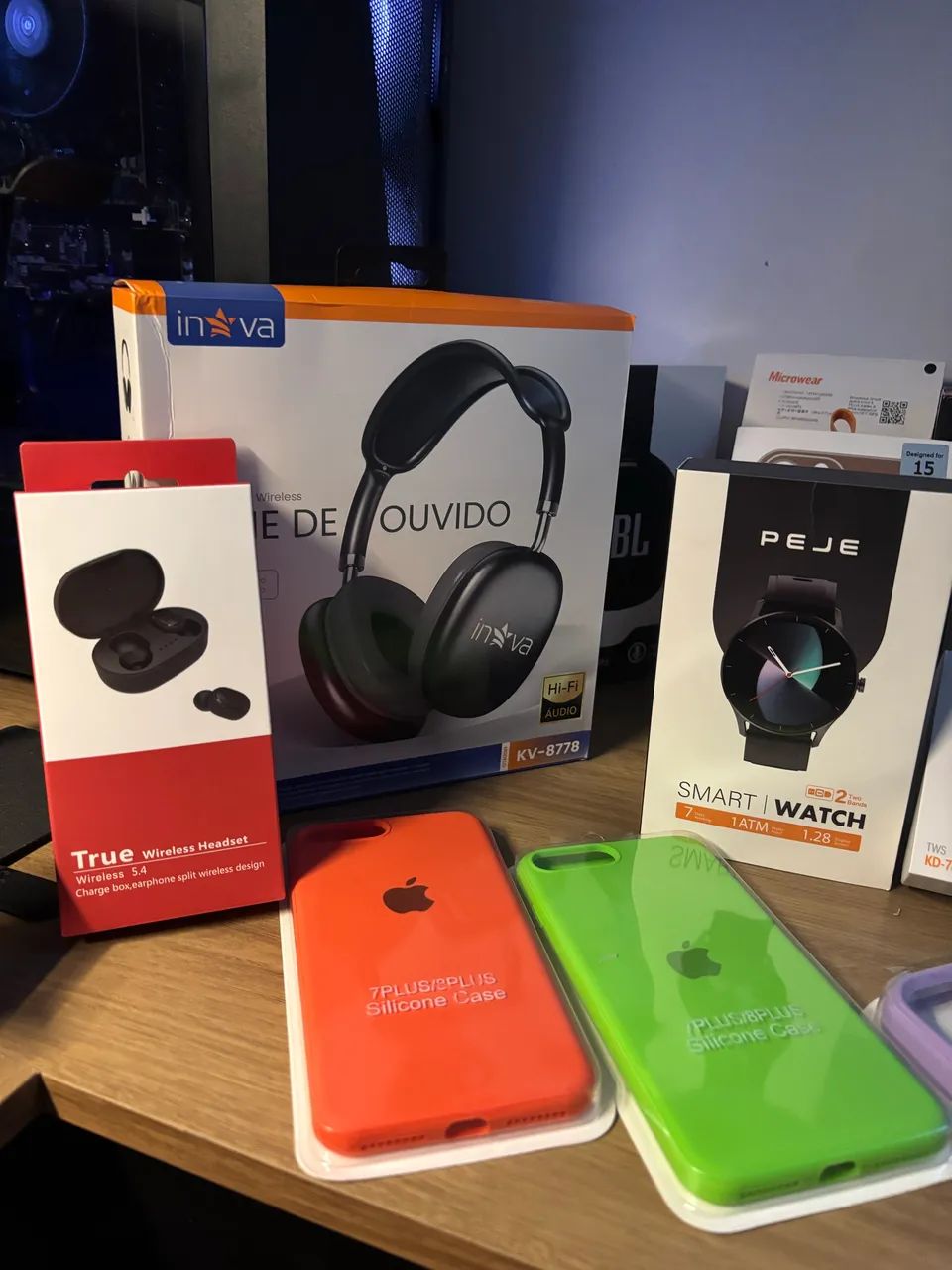 Fones | carregadores | smartwatch | cabos | capinhas para iPhone  - Foto 3