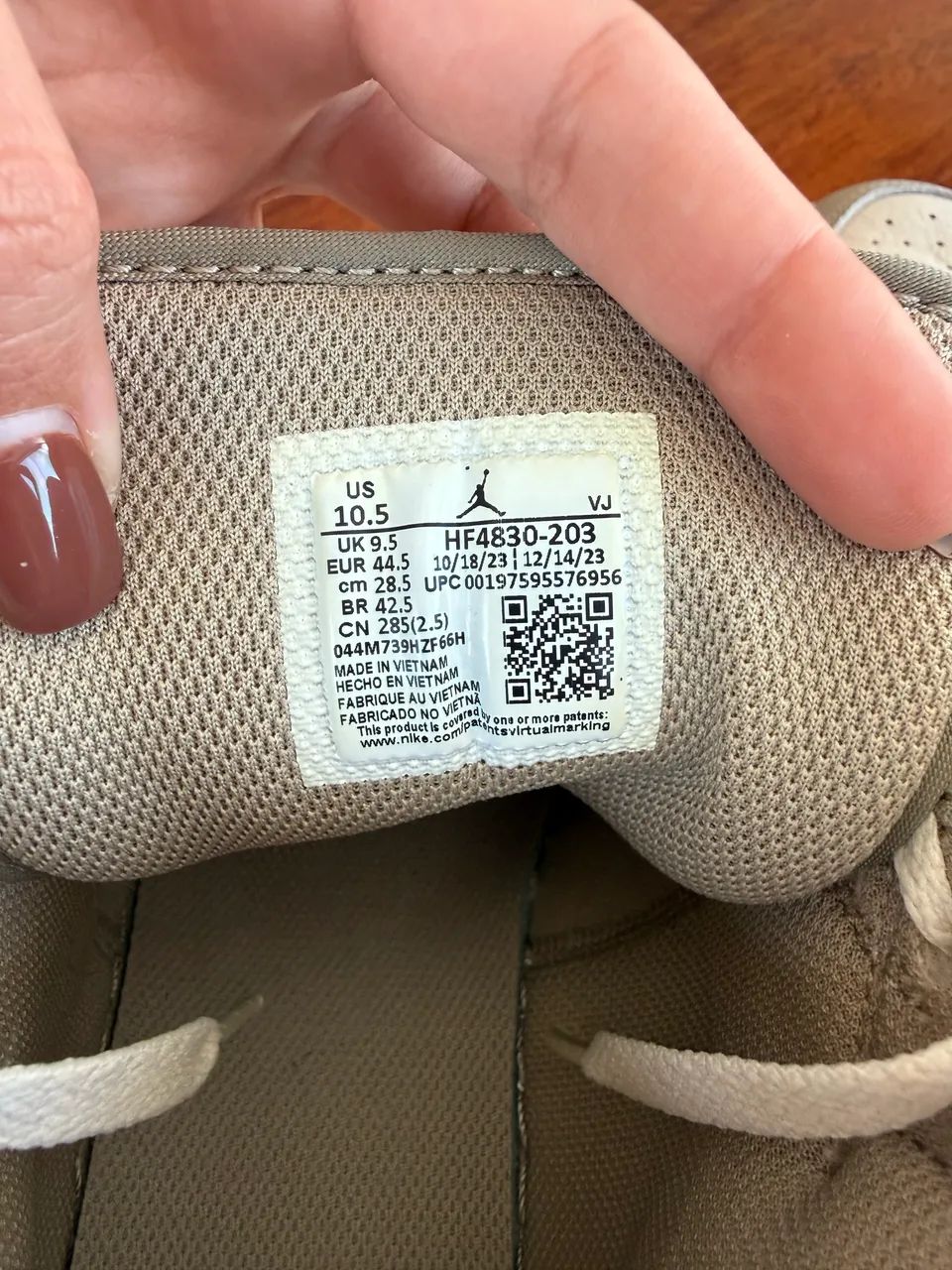 Tênis Air jordan 1 mid bege  - Foto 2