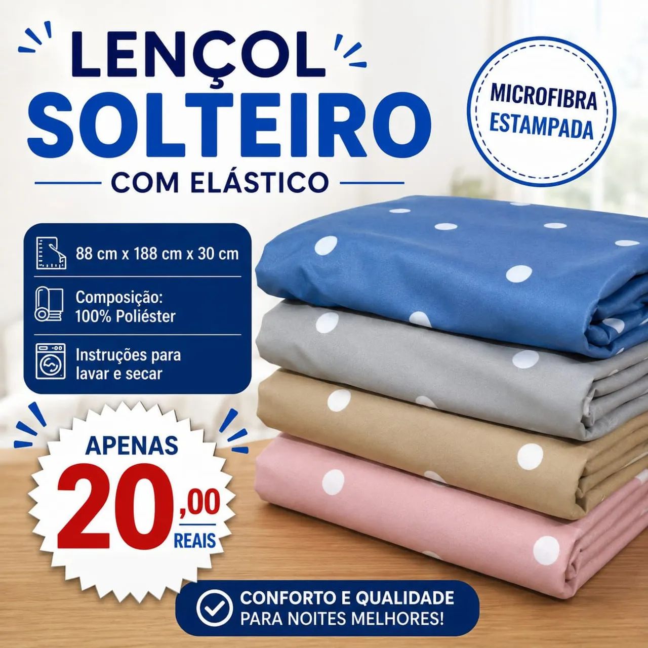 Lençol Solteiro