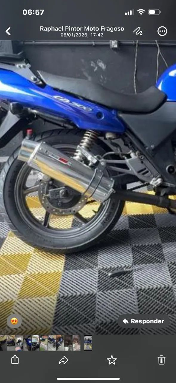 CB 500 recentemente pintada e restaurada. - Foto 2