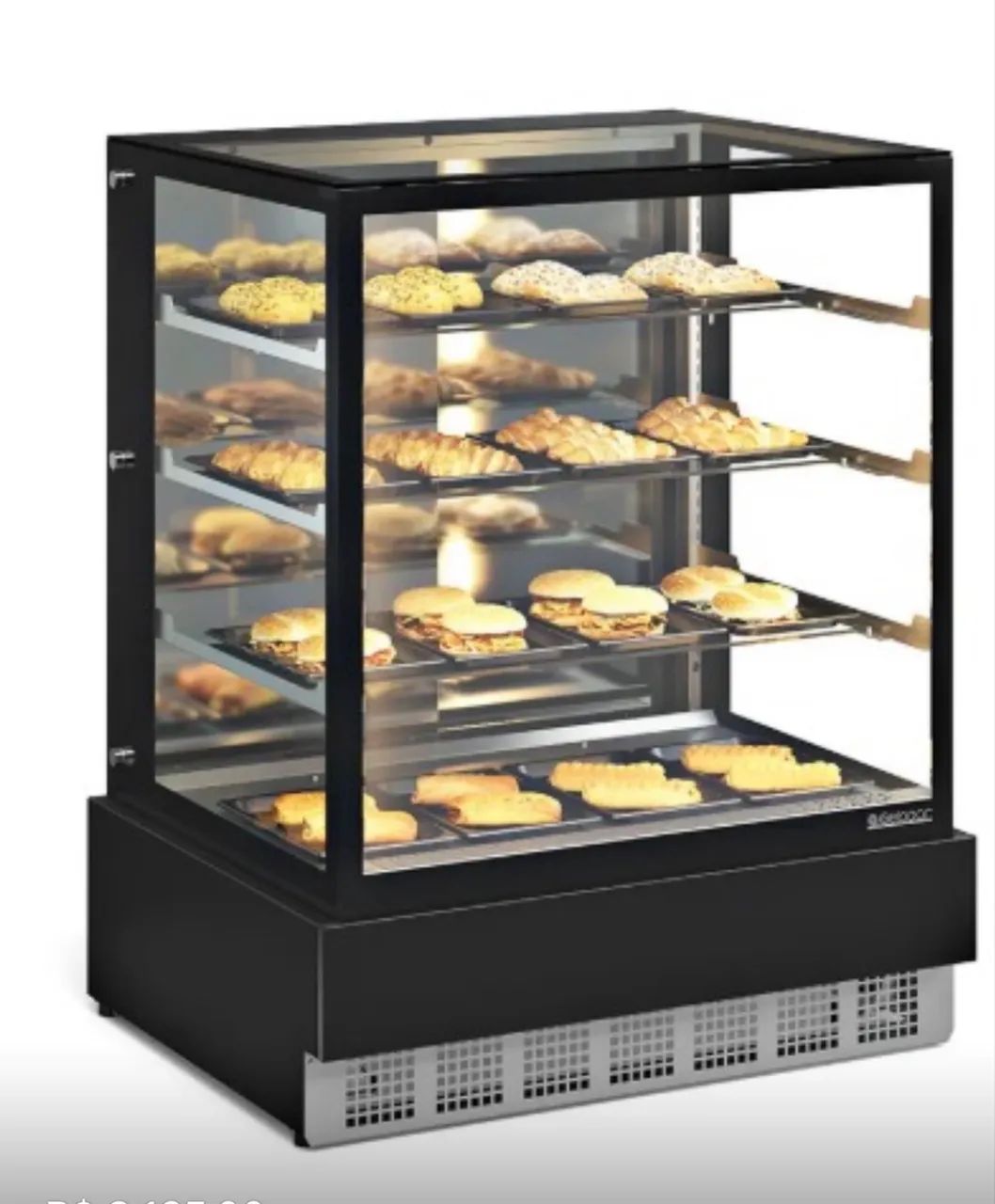 Vitrine Estufa Gelopar MGEE100 Vidro Reto 220 V  - Foto 2