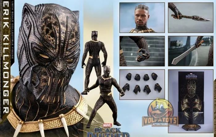 ERIK KILLMONGER - BLACK PHANTER HOT TOYS MMS471 - PANTERA NEGRA - Foto 3