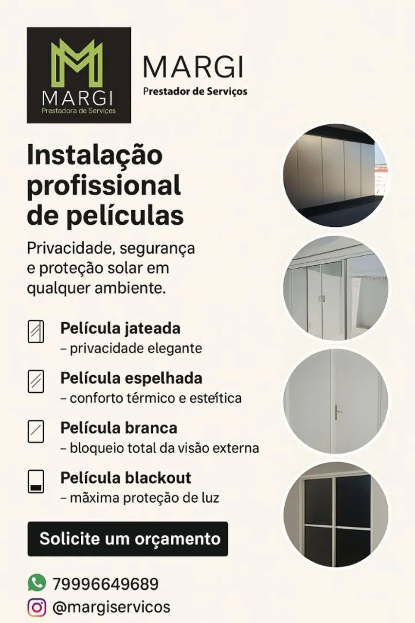 Películas em janelas e portas