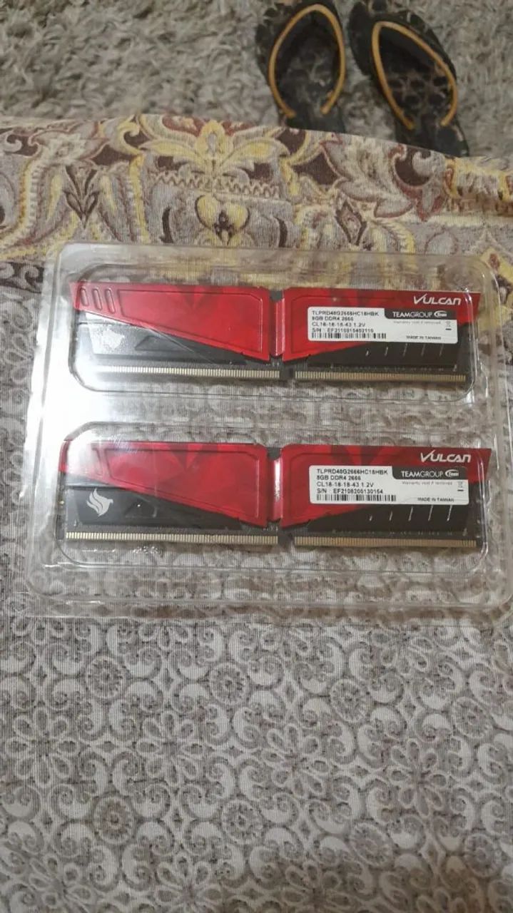 2 Memórias vulcan 8g 