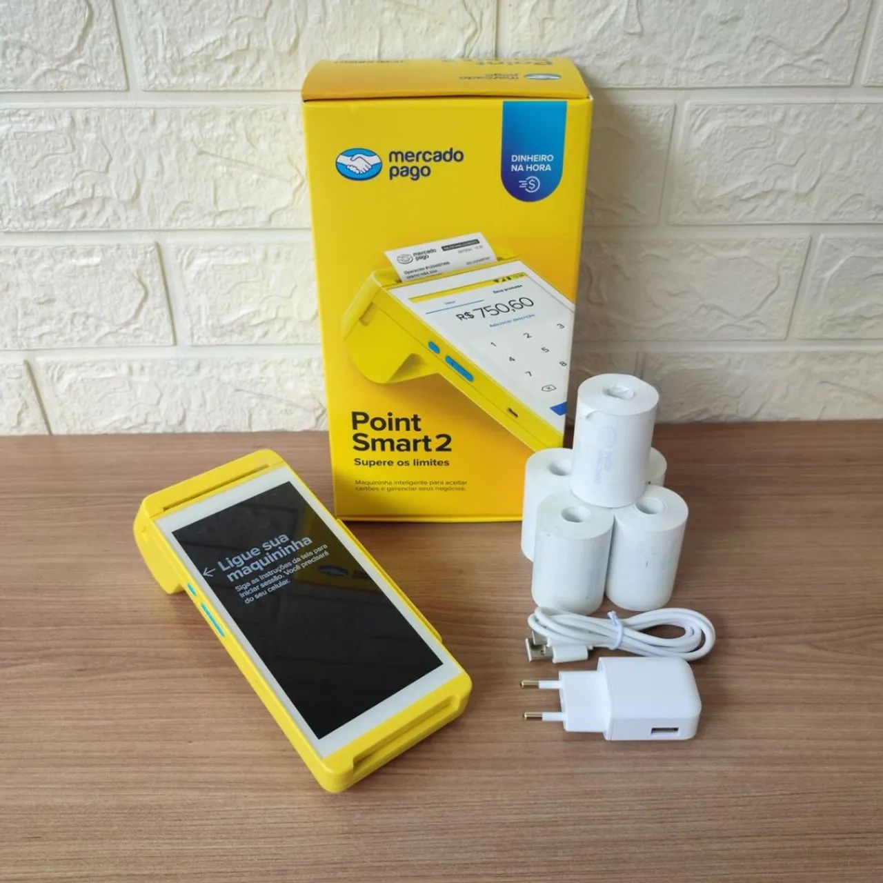 Máquina de cartão Point Smart 2 Mercado Pago nova lacrada com garantia promoção  - Foto 3