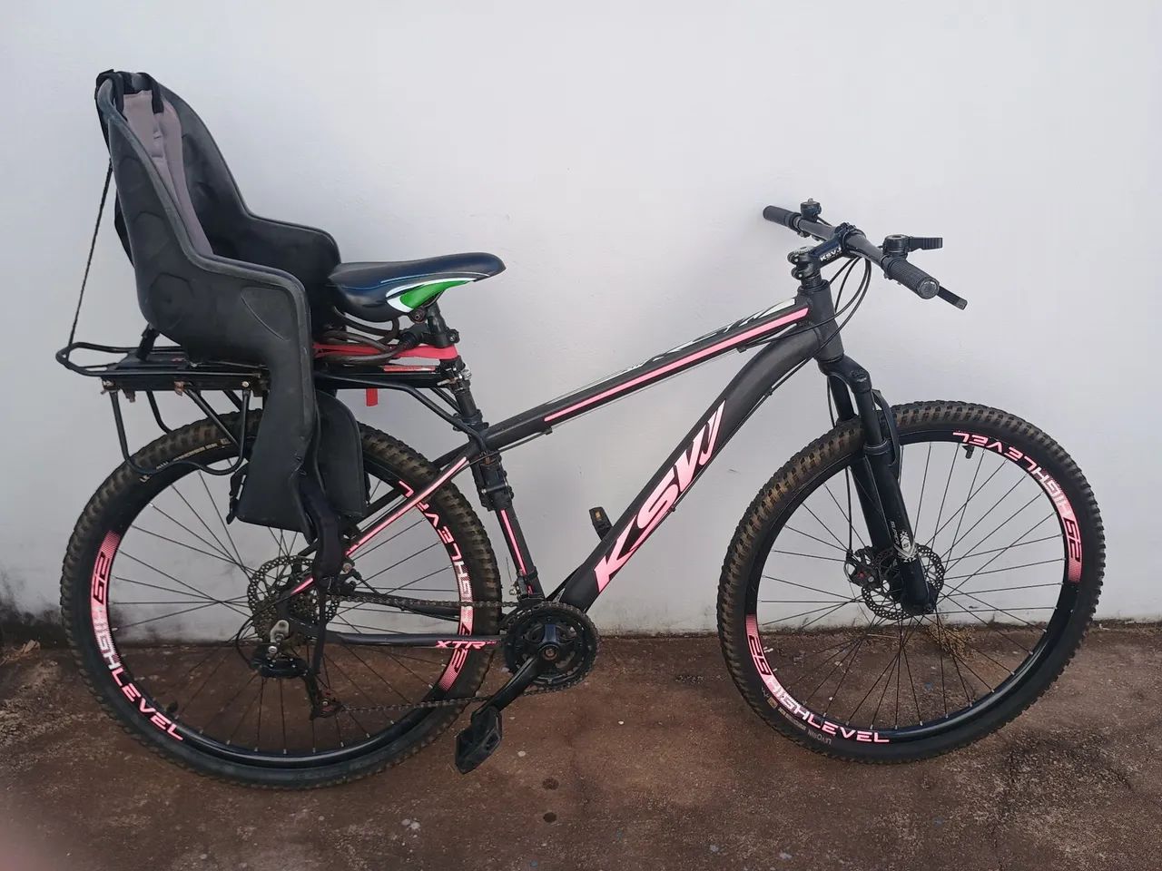 Bicicleta KWS com cadeirinha infantil e bagageiro  - Foto 2