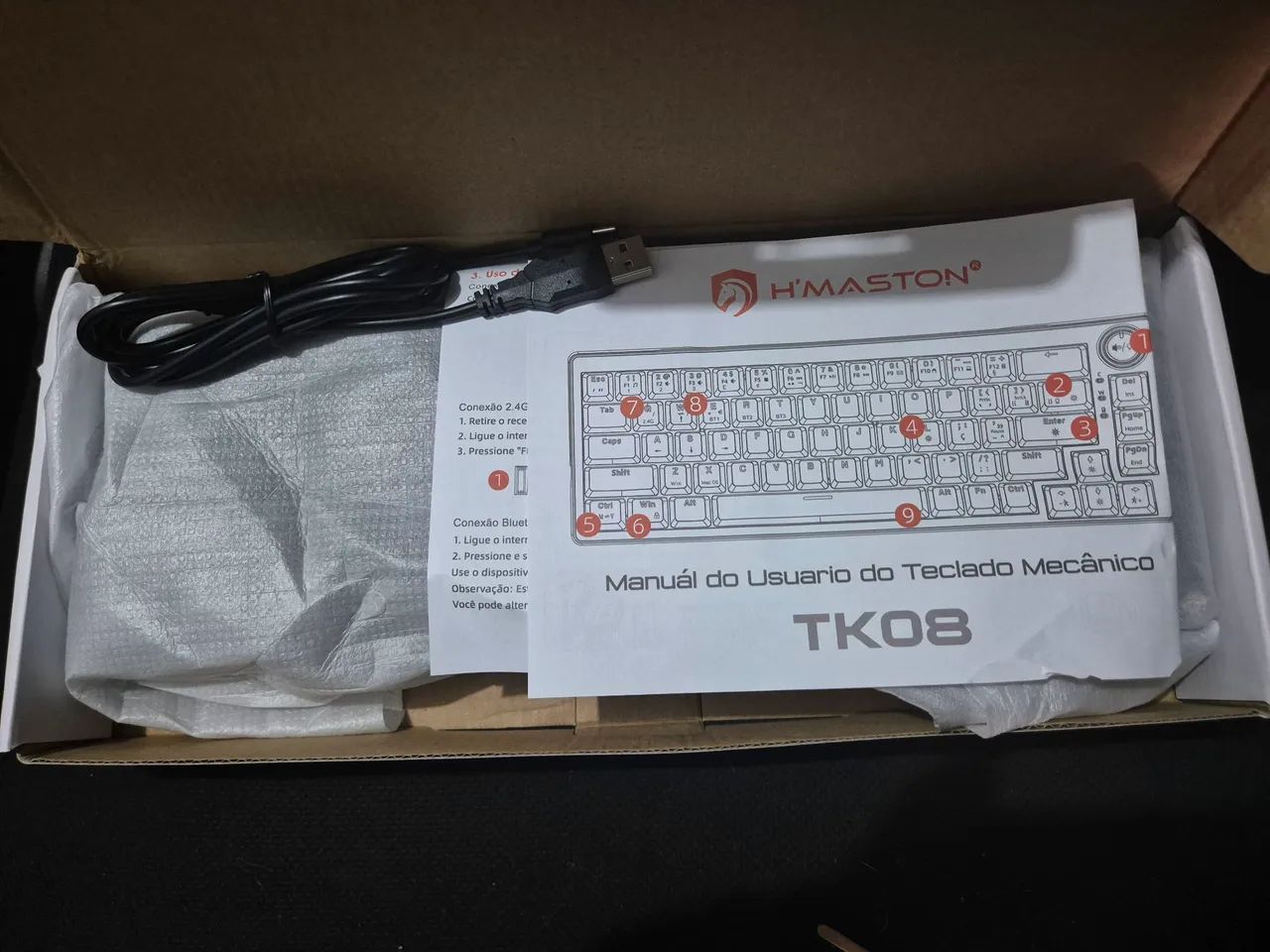 Teclado Mecânico Hmaston TK08 - Foto 2