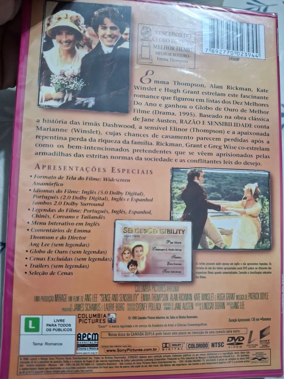 DVD Razão E Sensibilidade Lacrado - Foto 2