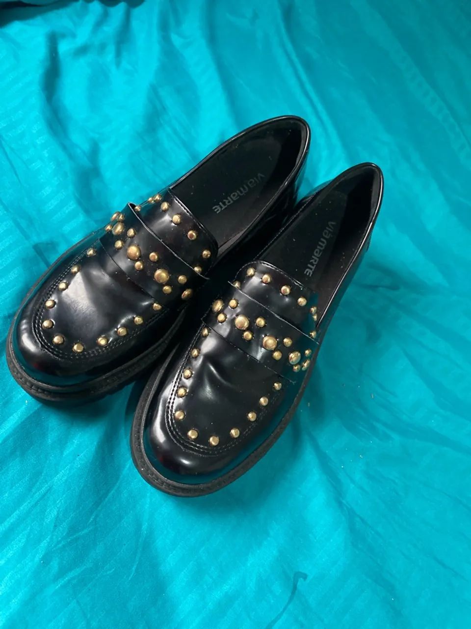 mocassim plataforma com spikes 38 - Foto 3