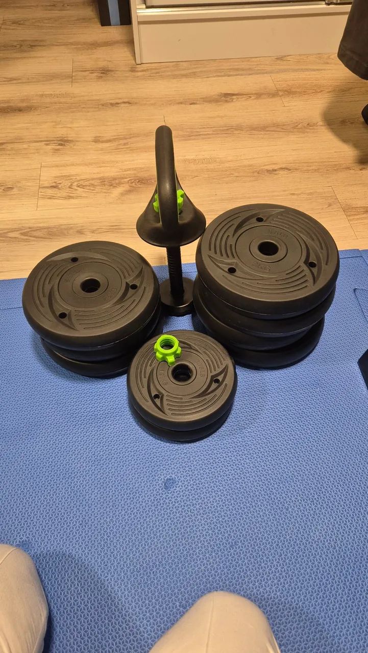 Kettlebell e anilhas em polietileno  - Foto 2