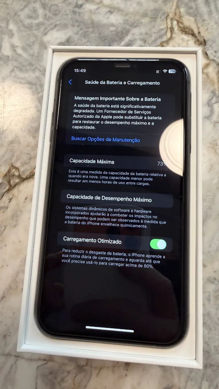 Iphone 11 impecável 64gb - bateria 73% - Foto 2