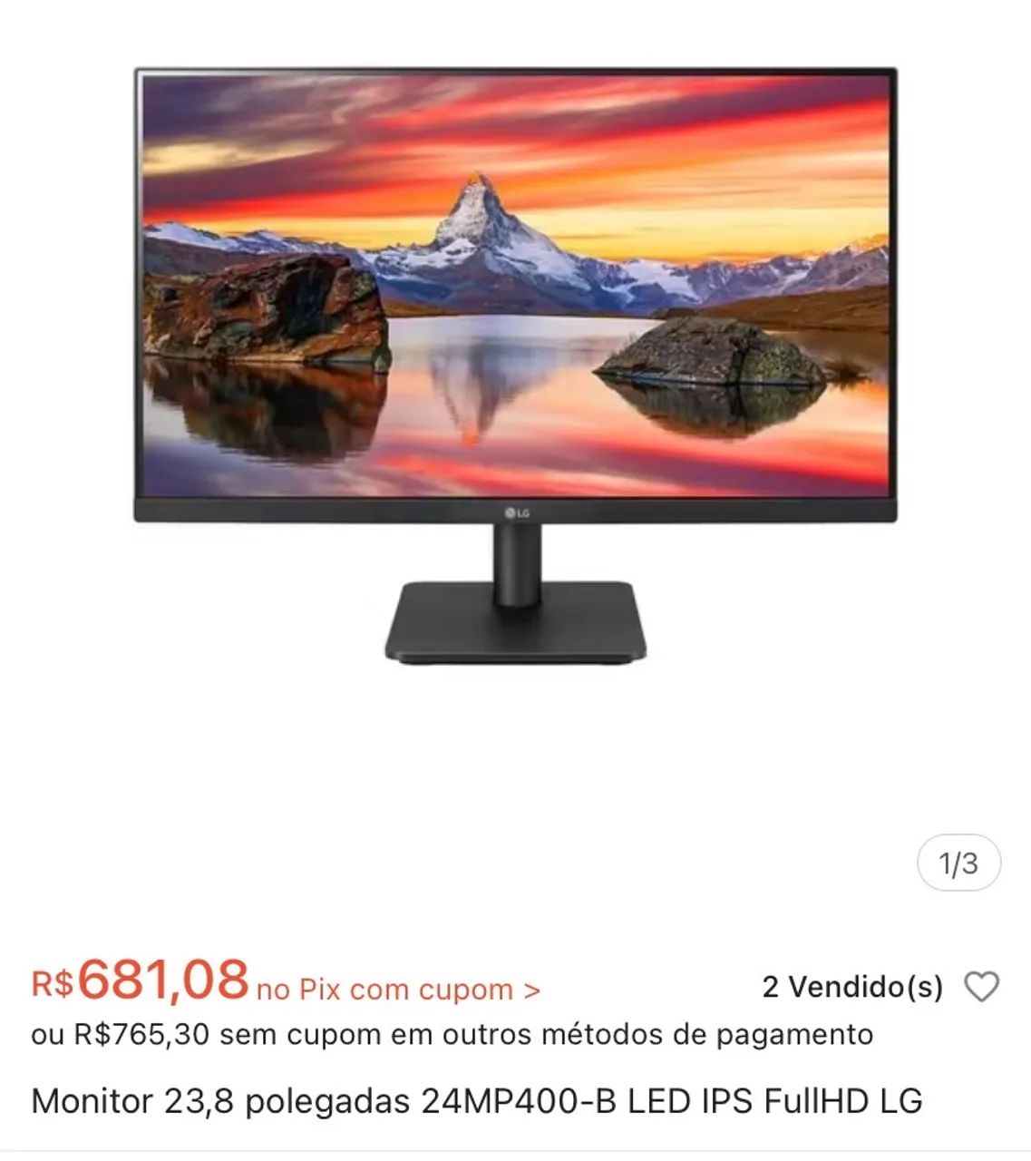 Monitor LG 24 polegadas - Foto 3
