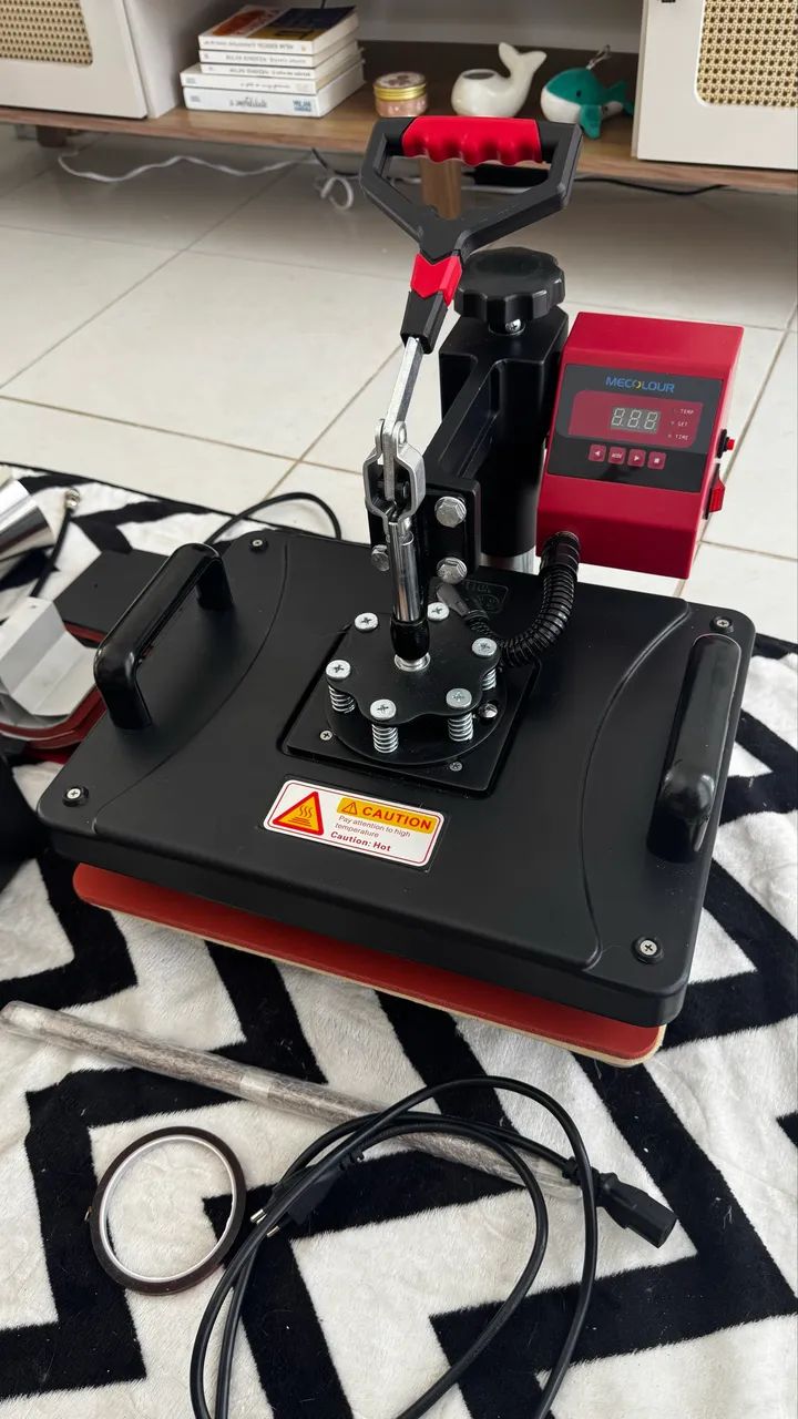 Prensa Térmica 8x1 Sublimação Caneca Camiseta Bones Pratos Cor Caneta E Long Drink