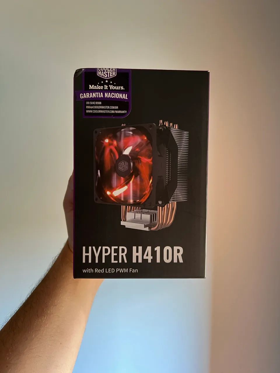 Cooler Processador Cooler Master Hyper H410R LED Vermelho - Lacrado