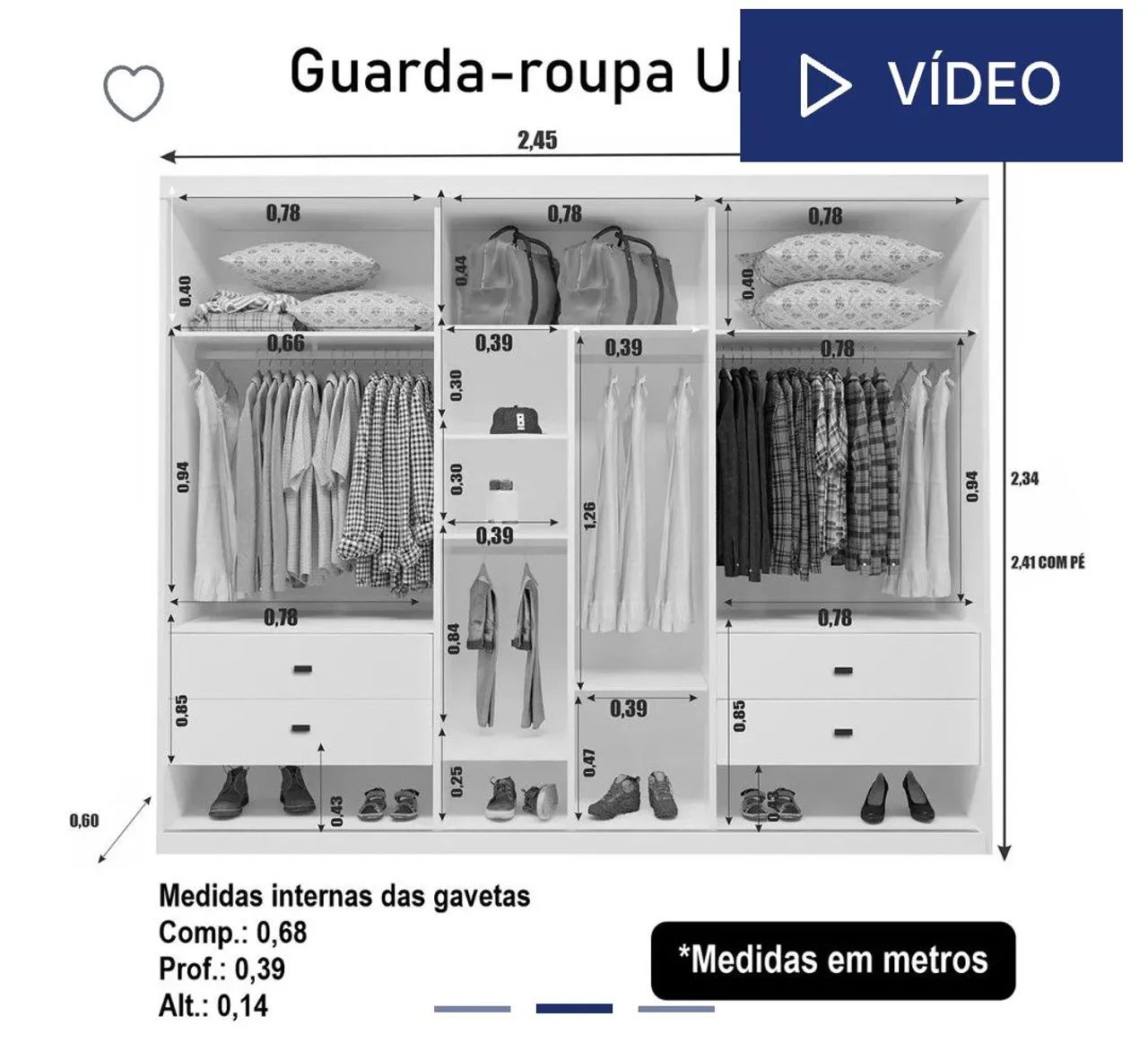 Guarda roupa MDF  - Foto 3