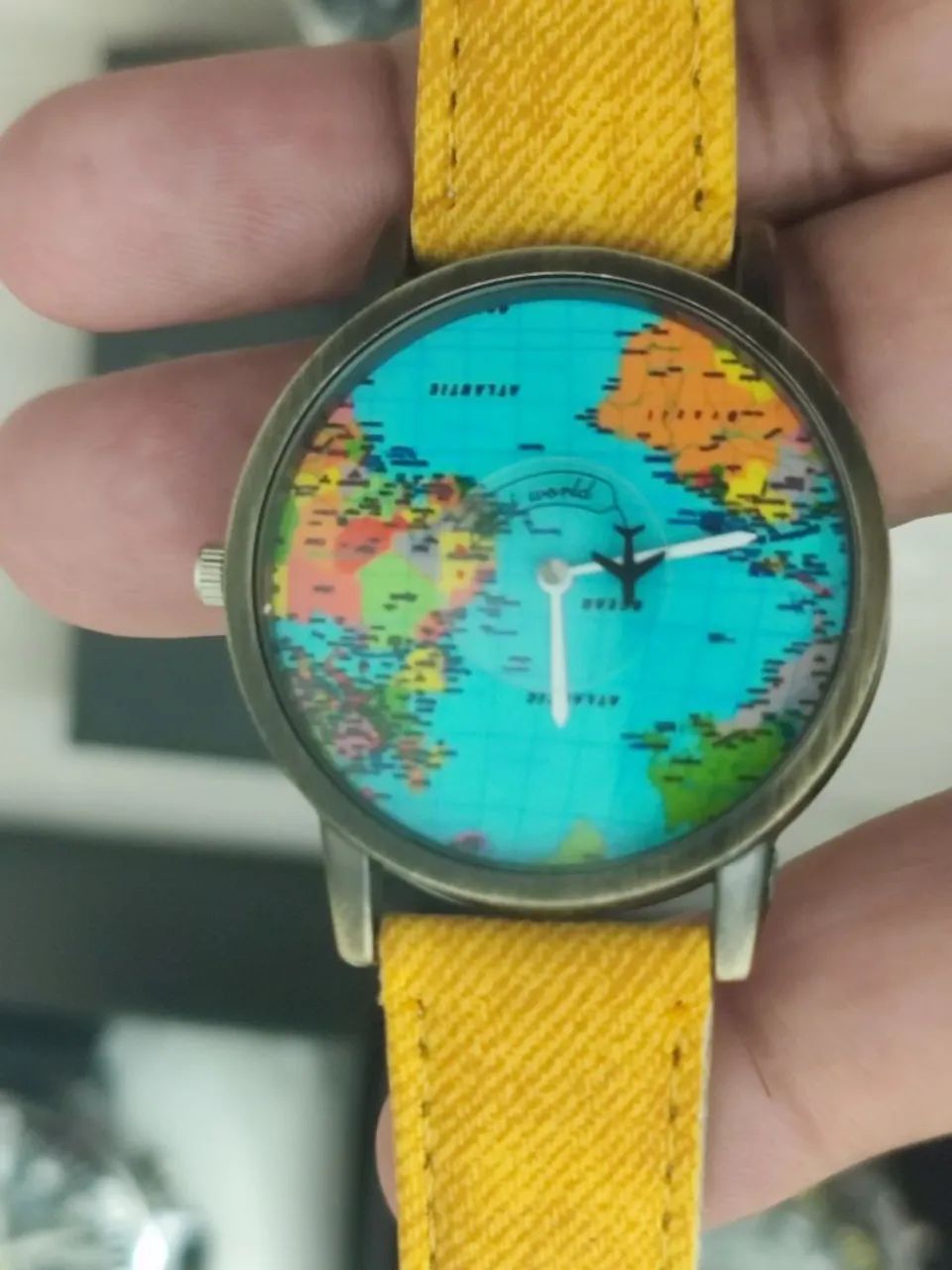 LINDO RELÓGIO MAPA MUNDIAL ZERO TOP D+  - Foto 2