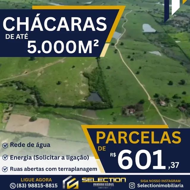 CHÁCARAS DE ATÉ 5M² PARA SUA CASA DE CAMPO - PARCELAS DE R$601,37