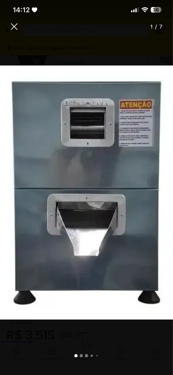 Garapeira Elétrica Inox JB120
