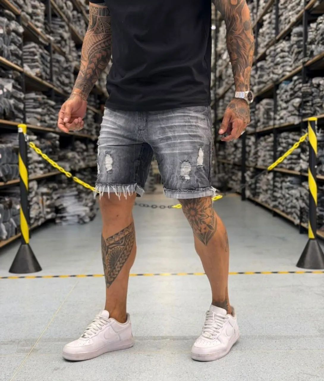 Bermuda jeans masculina - Foto 3