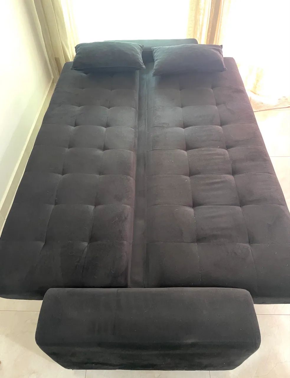 Sofá cama preto - Foto 4