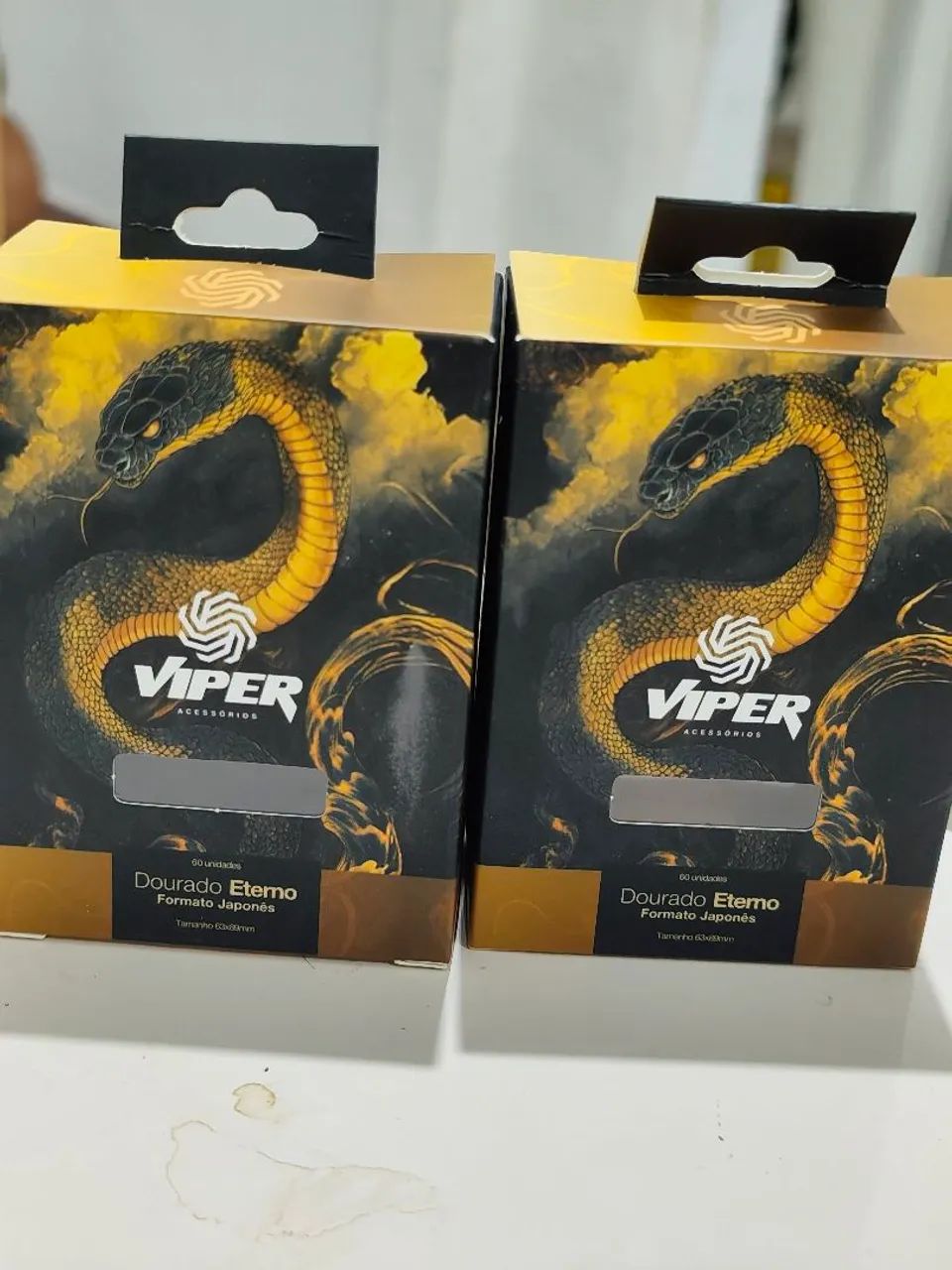 Protetor de cartas - Viper dourado japonês.