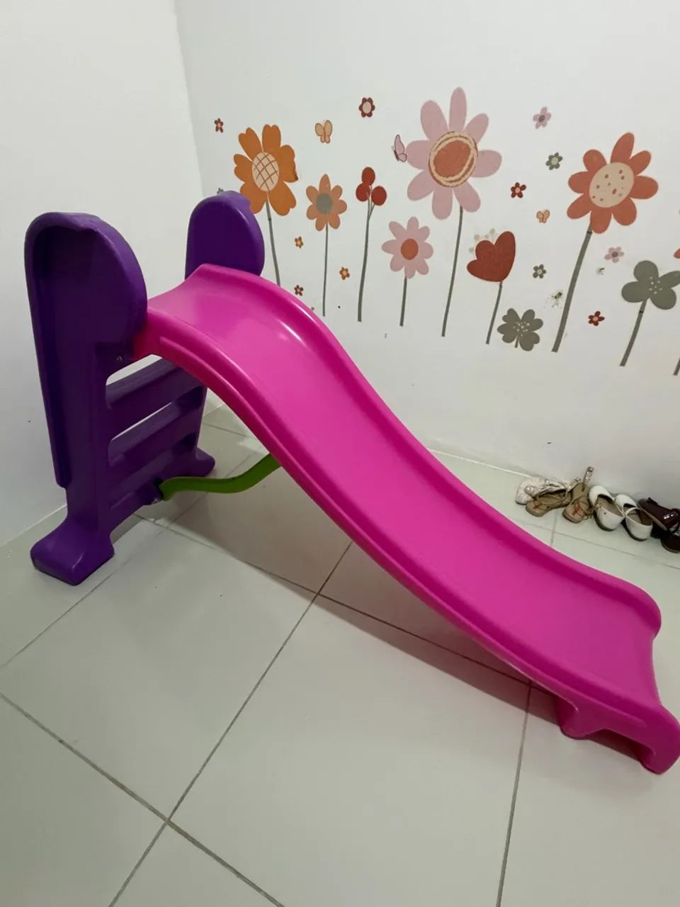 Escorrego infantil Rosa - Foto 4