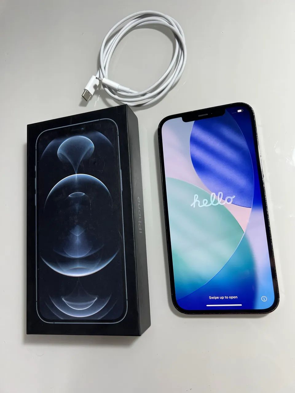 その他 iphone12 iPhone 12 Pro Max 512GB Com Caixa Face id ok, Bateria 81% Todo