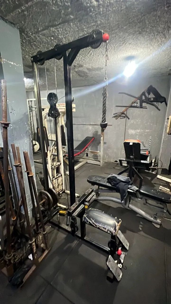 Pulley, polia baixa e polia alta