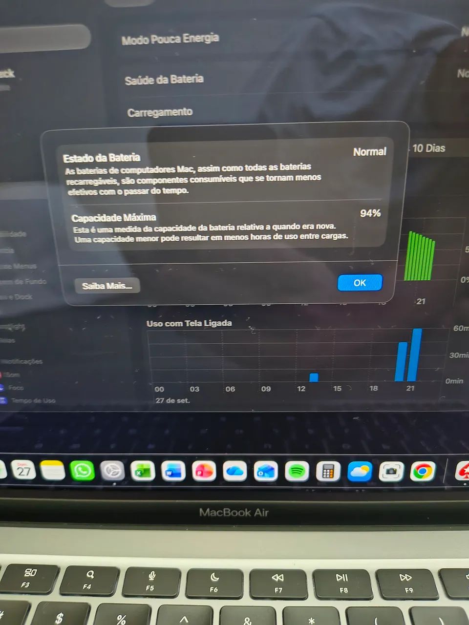 MacBook Air M1 2020 - Bateria em 94% - Foto 3