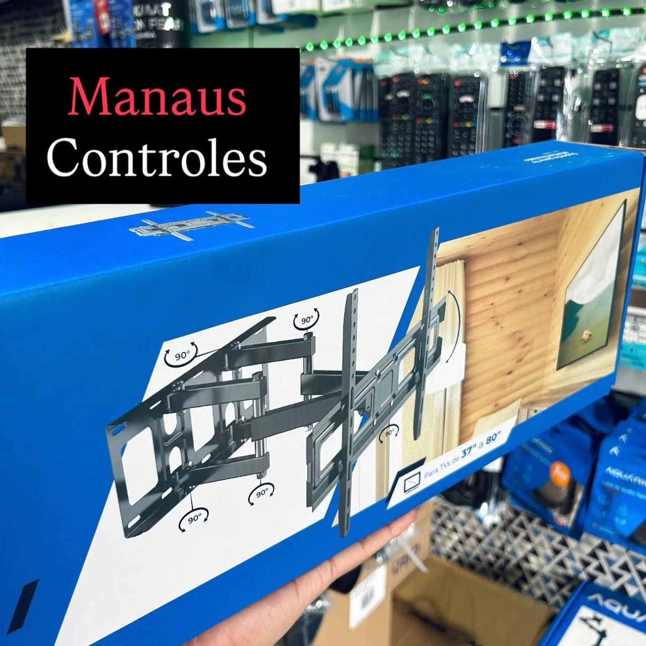 Suporte de TV Multi Articulado Braço Duplo 37 - 80 Polegadas ( Promoção )