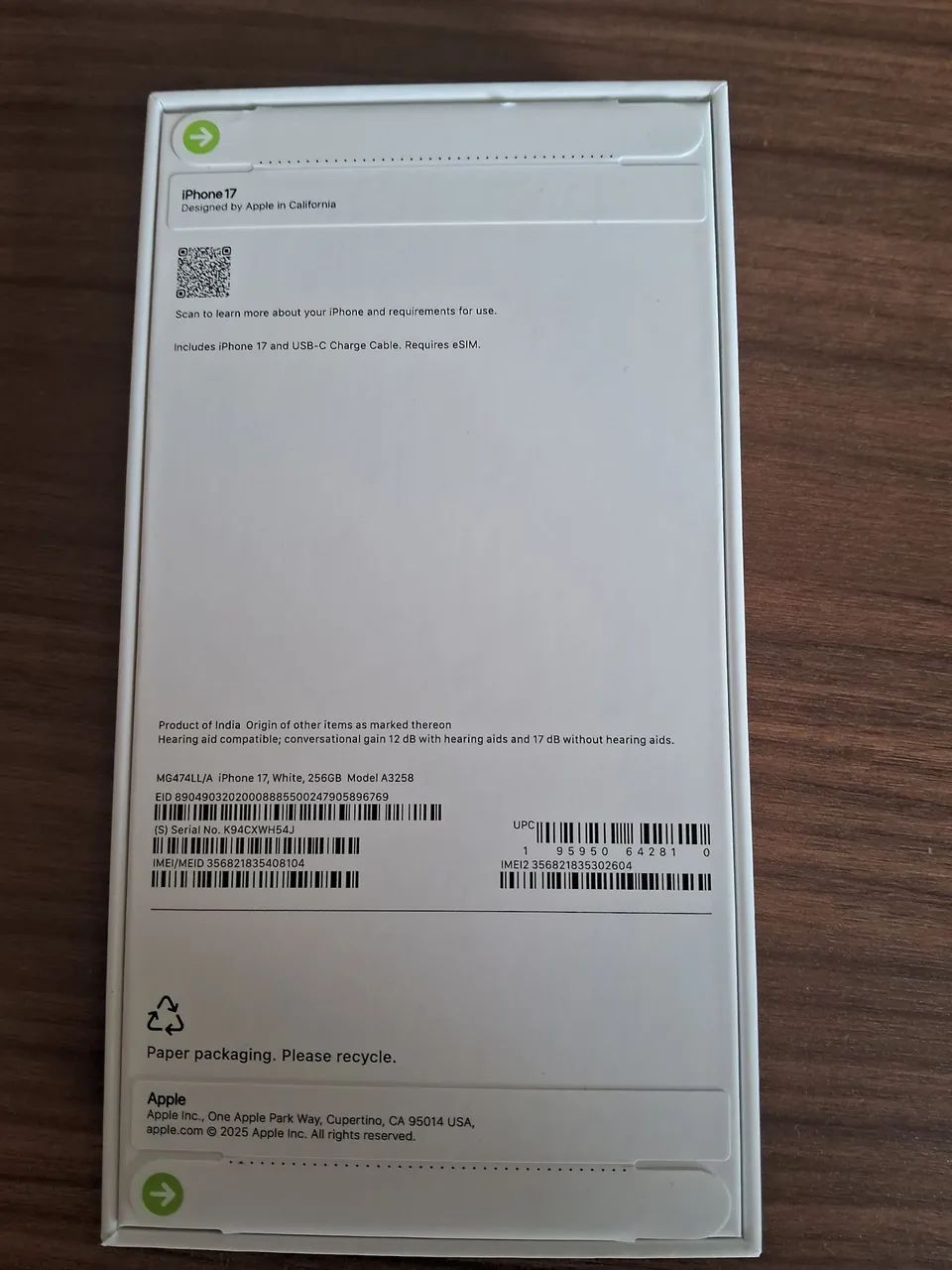 IPhone 17 - 256GB - novo comprado nos USA em 30-09-2026 - Foto 2