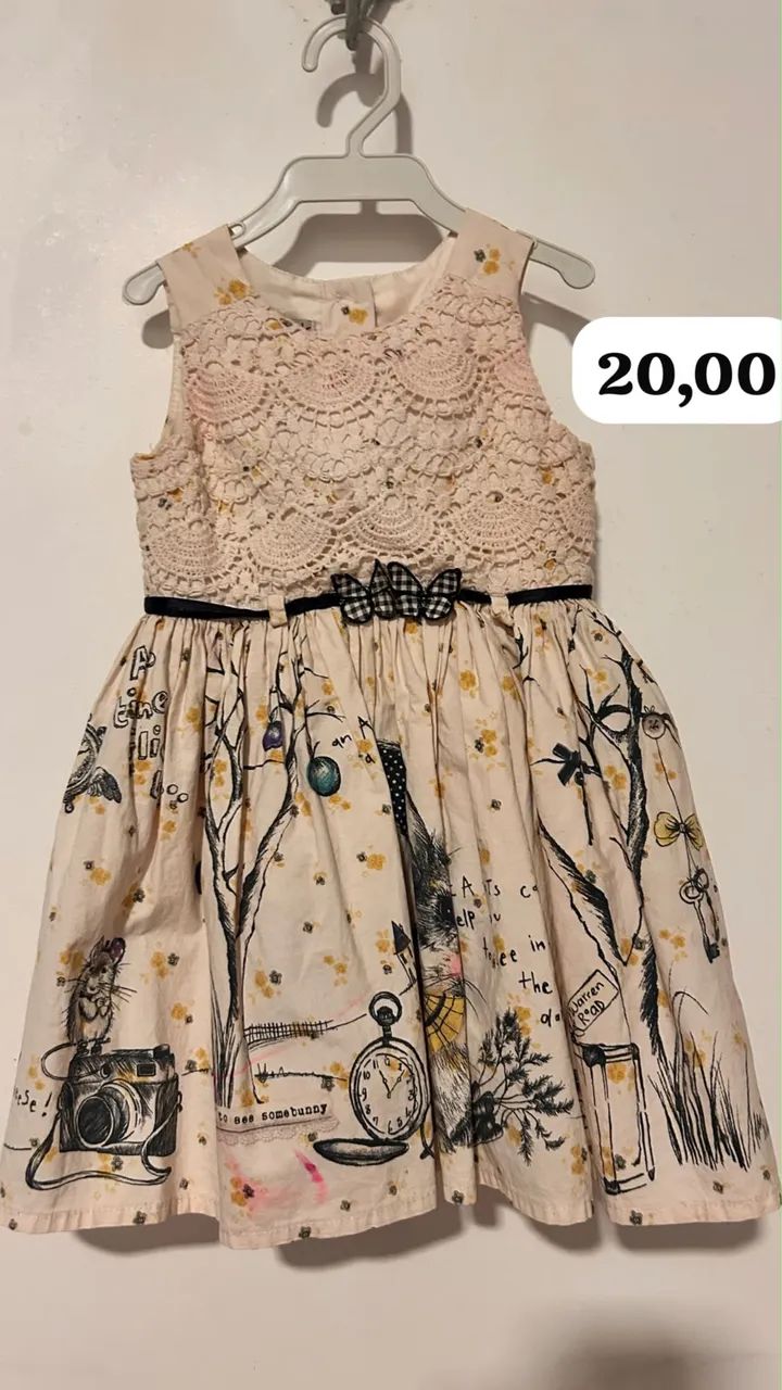 Vestido tamanho 1 ano