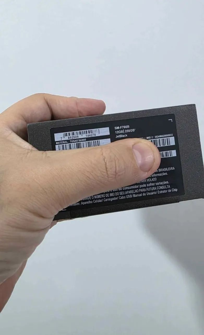Z-FLIP 7 - 12GB/256GB - JETBLACK - LACRADO - NOTA FISCAL