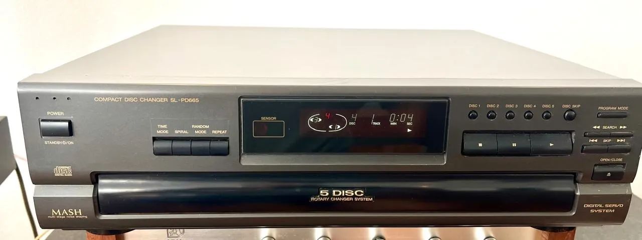 Cd Player 5 Discos Technics SL-PD665 - 100% Revisado - Foto 4