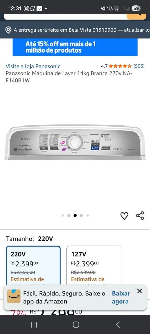 Maquina de lavar panasonic 14 k Funcionando perfeitamente  - Foto 5