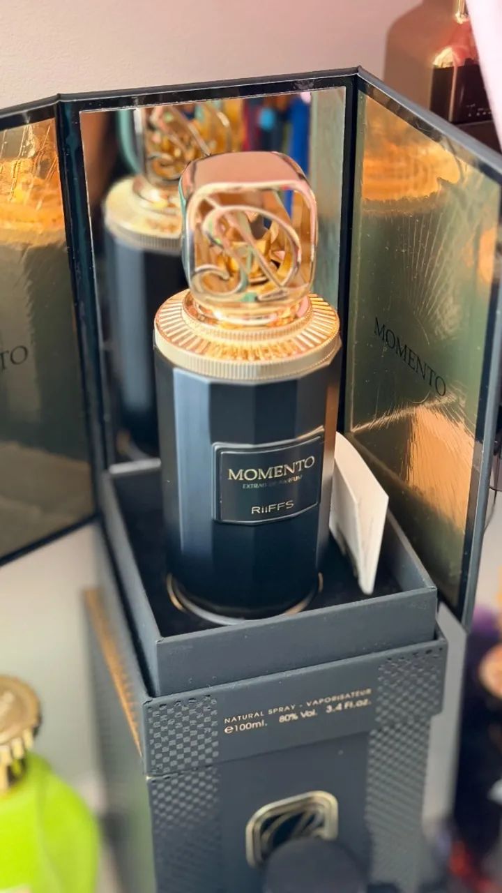 Perfume Masculino Momento Riiffs Extrait de Parfum 90ml* [USADO MENOS DE 10ml] - Foto 2