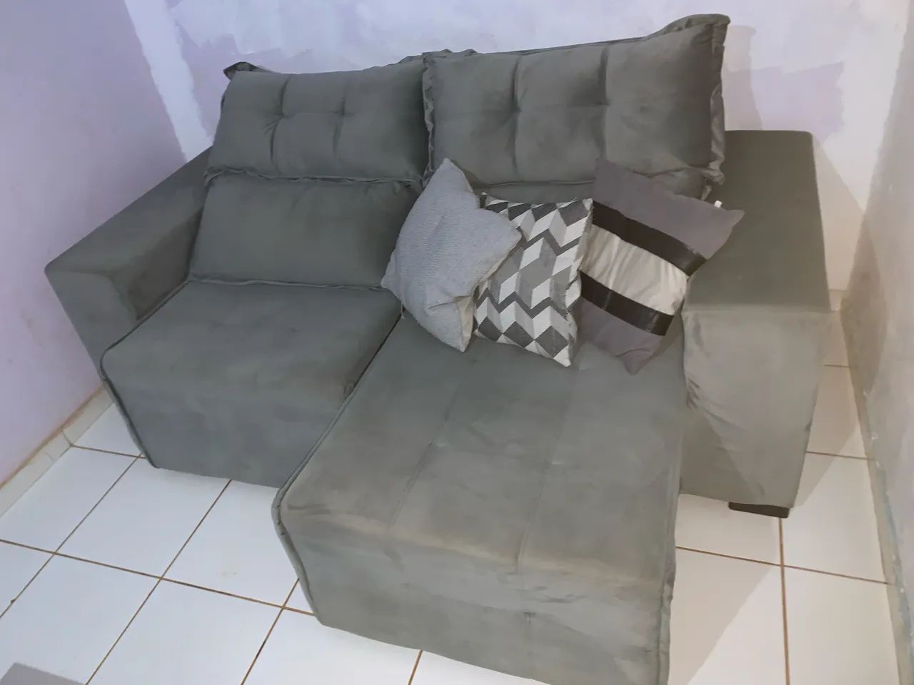 Vende-se sofá retrátil e reclinável  - Foto 2