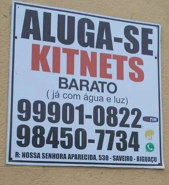 Aluga-se kitnet barato em Biguacu
