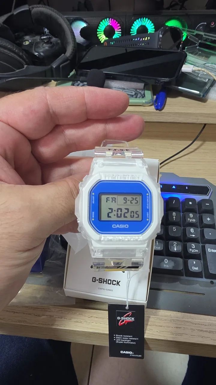 Casio Edição Limitada Gundam RX-78-2 Dw5600 gm26-7dr - Foto 2