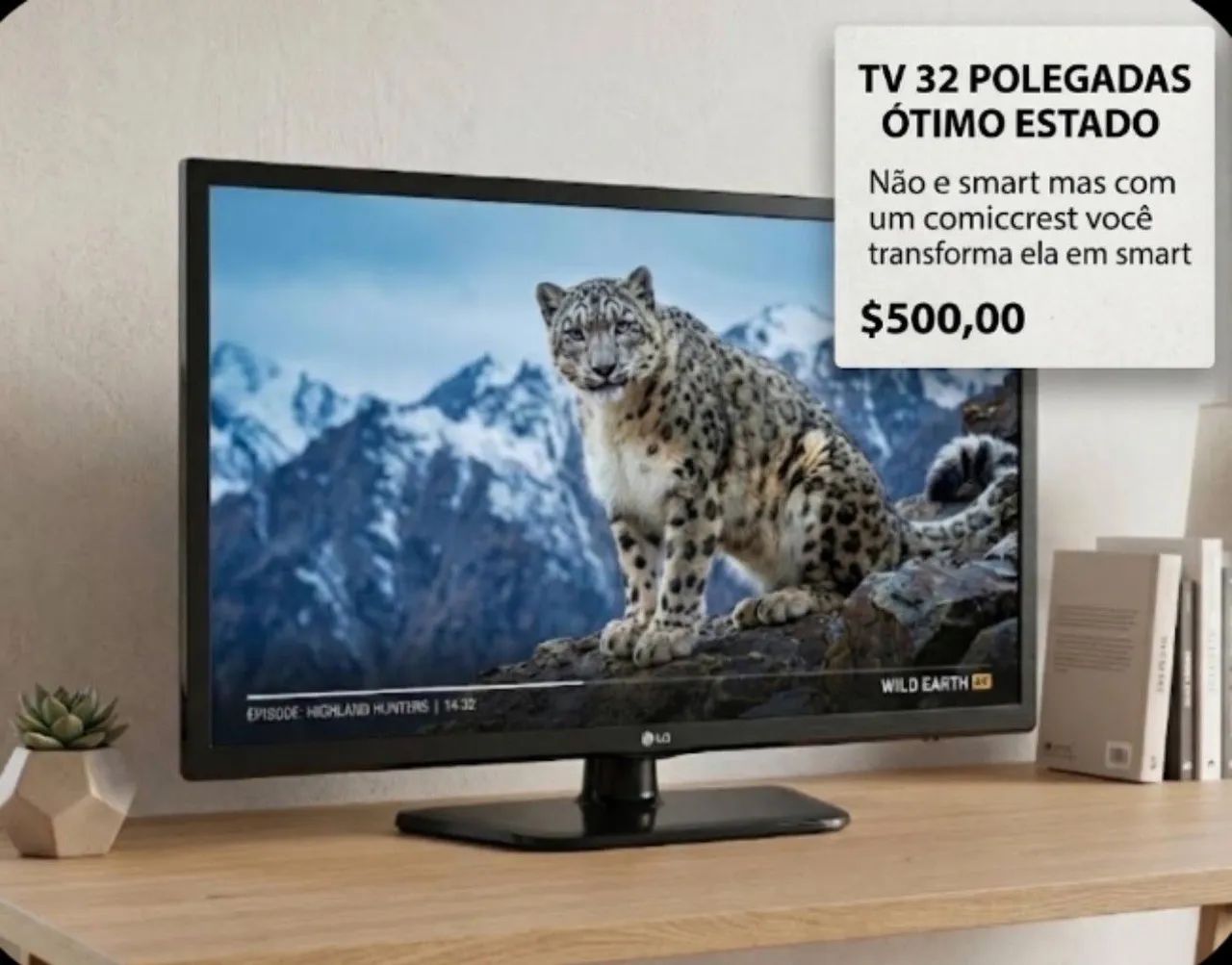 Tv LG 32 polegadas não e smart  
