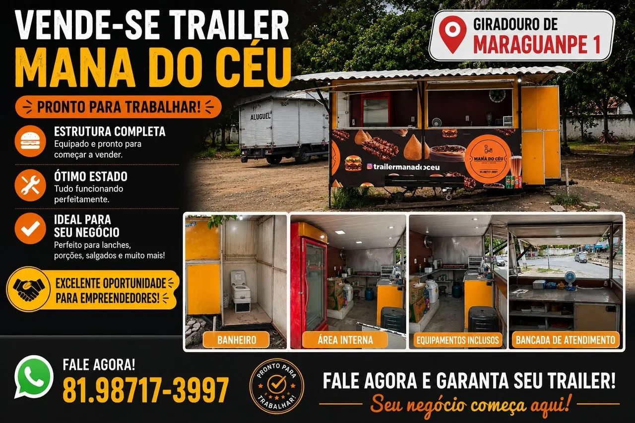 Trailer para vendas de lanche todo equipado - Foto 4