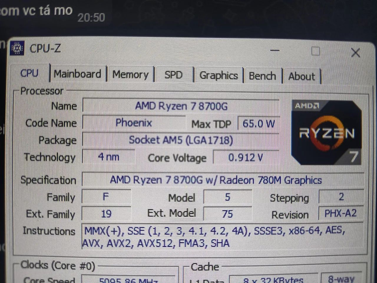 AMD Ryzen 7 8700g + placa integrada mais forte do mundo