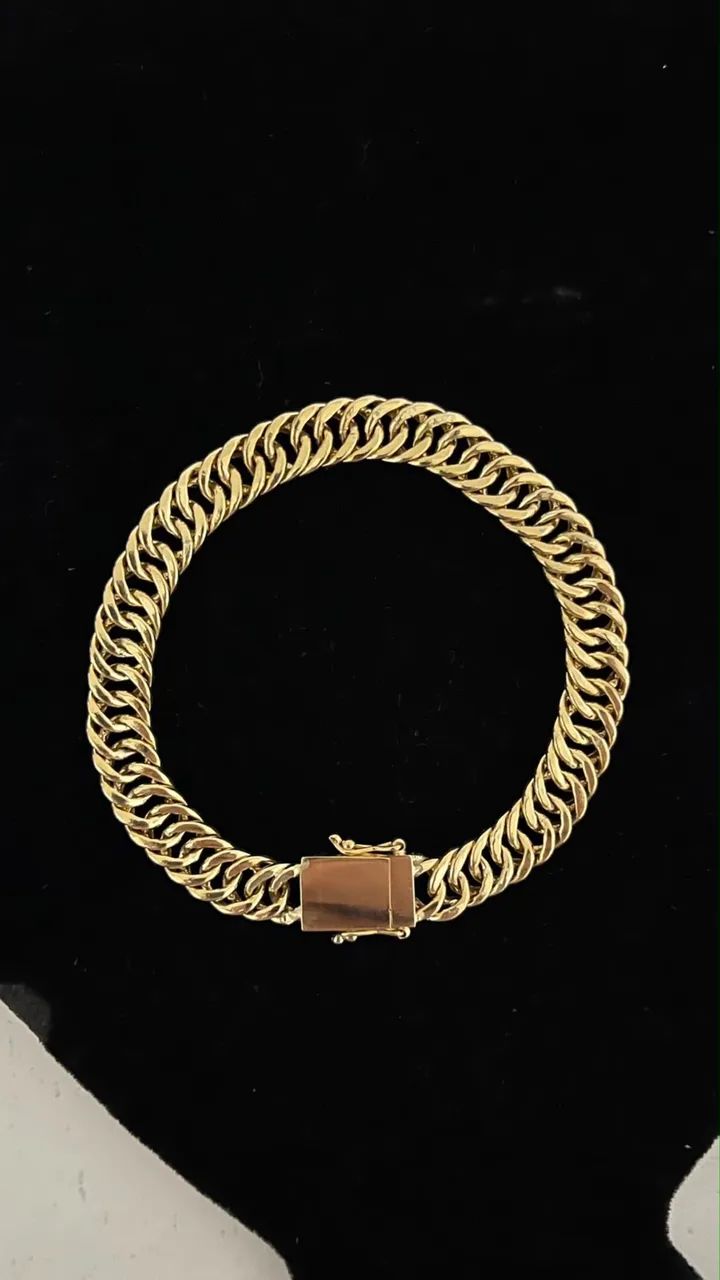 Pulseira de ouro 18k 750 (oco) - Foto 2