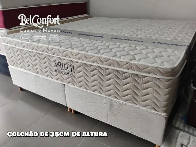 CAMA SUPER KING ORTOBOM AIRTECH MOLAS ENSACADAS 