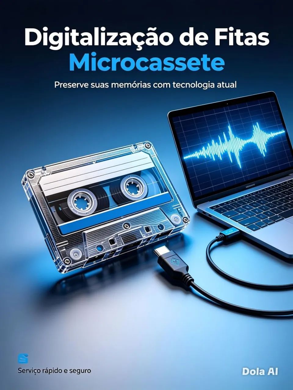 Digitalização de fitas microcassete 
